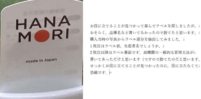 Re: 折った花軸をくっつけて開花させることはできますか